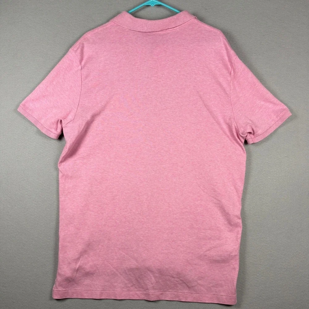 Polo Ralph Lauren Short Sleeve Polo Shirt Pony Logo XXL (Fits Like XL) Pink Mens